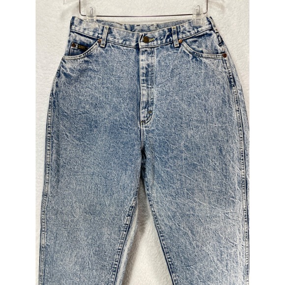 Lee Rider's Women's size 16 Vintage Acid Wash High Waist Tapered Leg - Picture 2 of 14